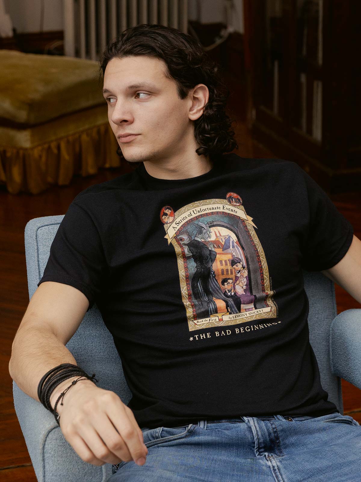 A Series of Unfortunate Events #1: The Bad Beginning Unisex T-Shirt (Print Shop) - Image 2