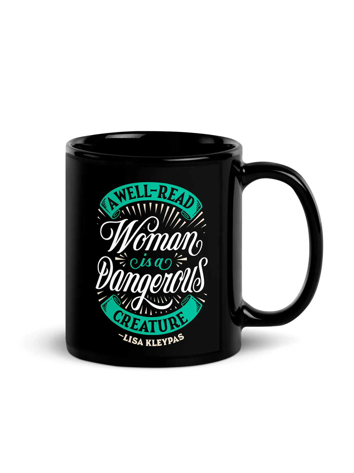 A Well-Read Woman is a Dangerous Creature Mug (Print Shop) - Image 2