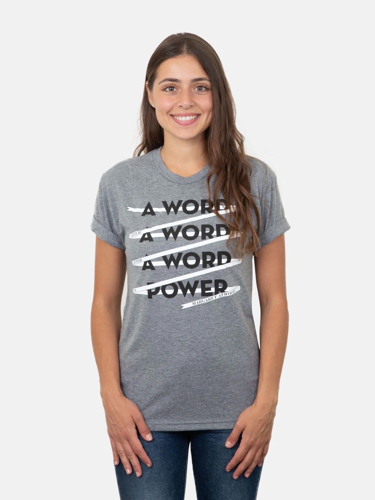 A Word is Power - Margaret Atwood Unisex T-Shirt - Image 3