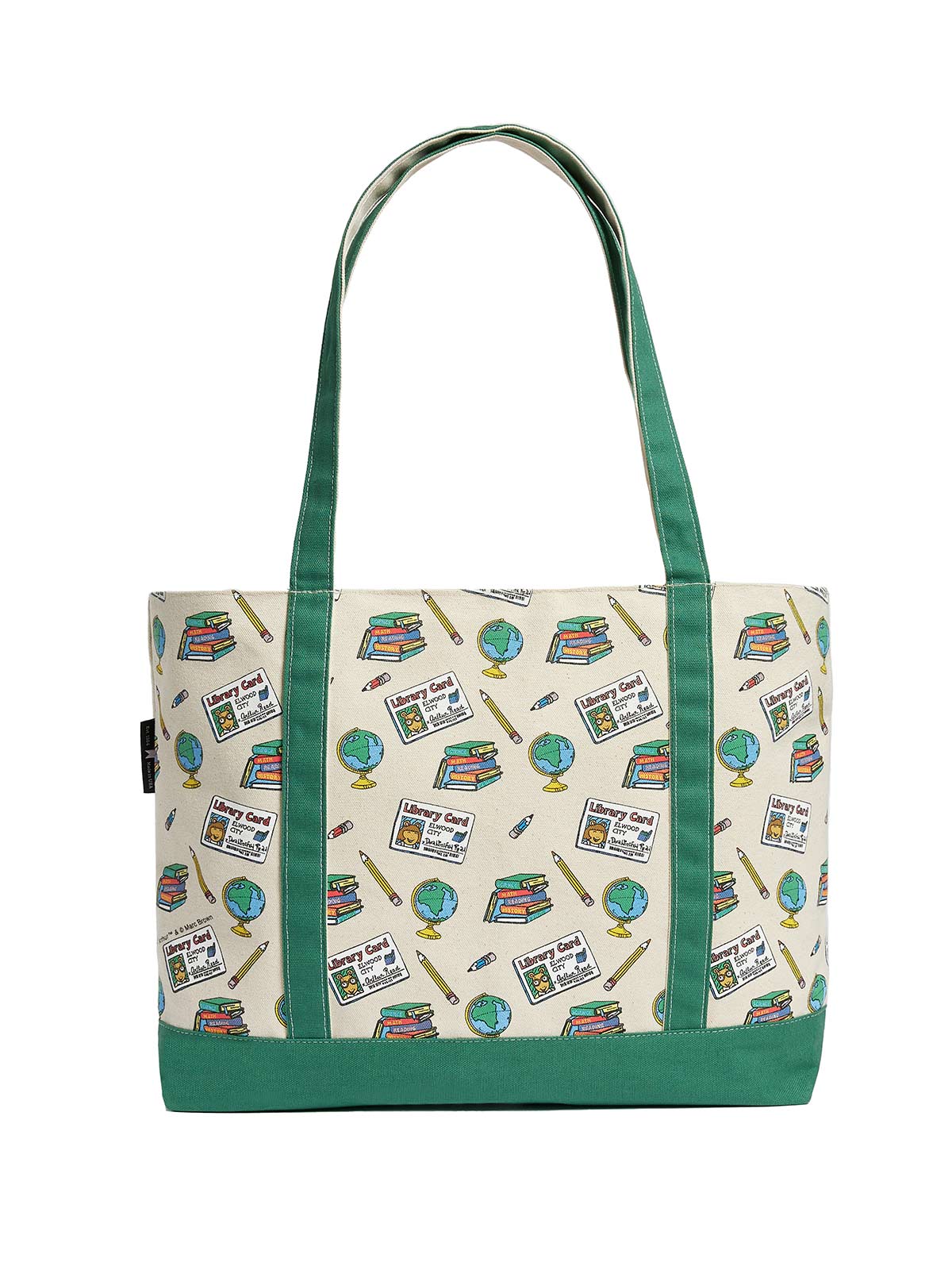 Arthur: Library Card large zippered tote - Image 3