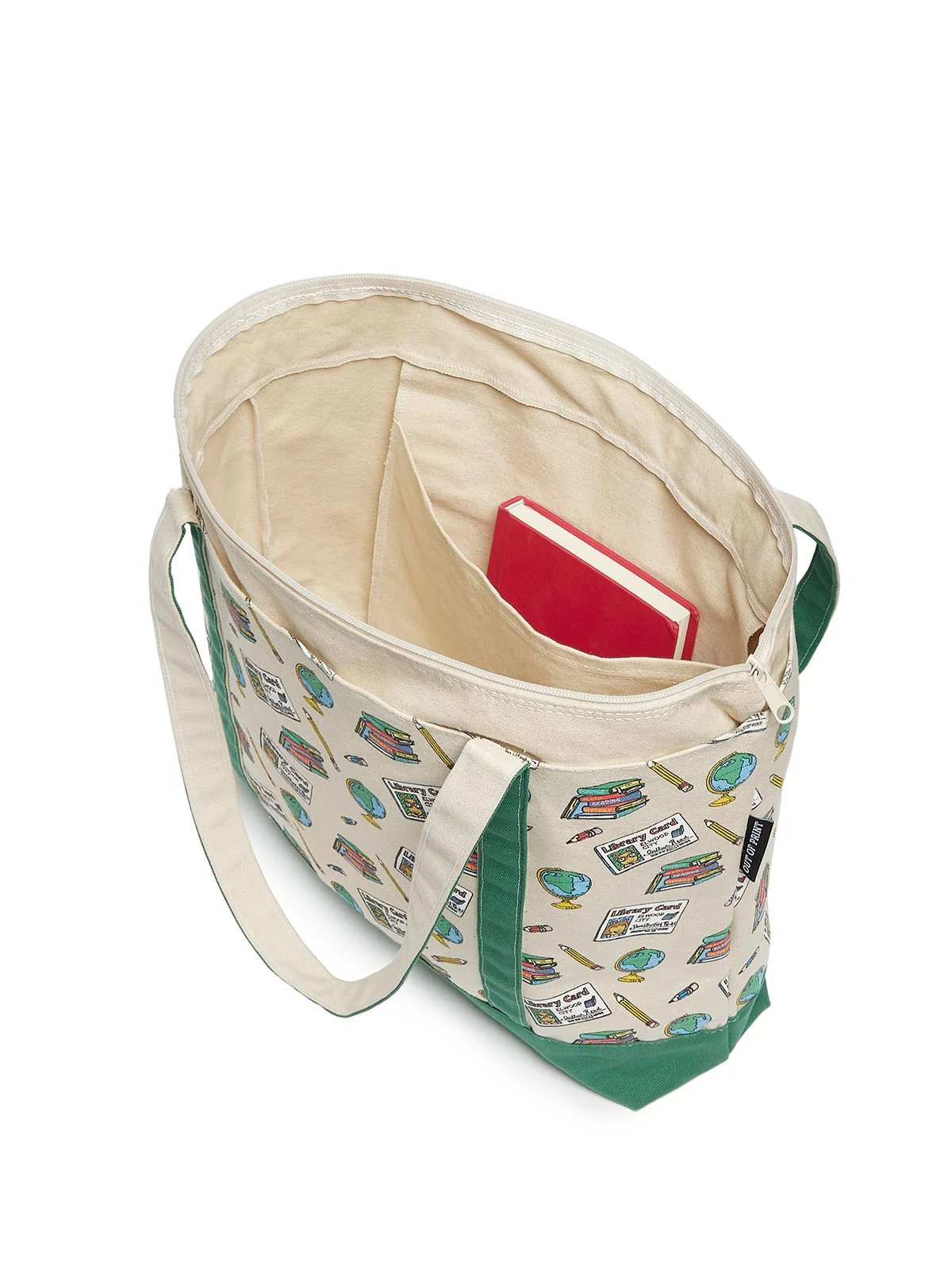Arthur: Library Card large zippered tote - Image 4