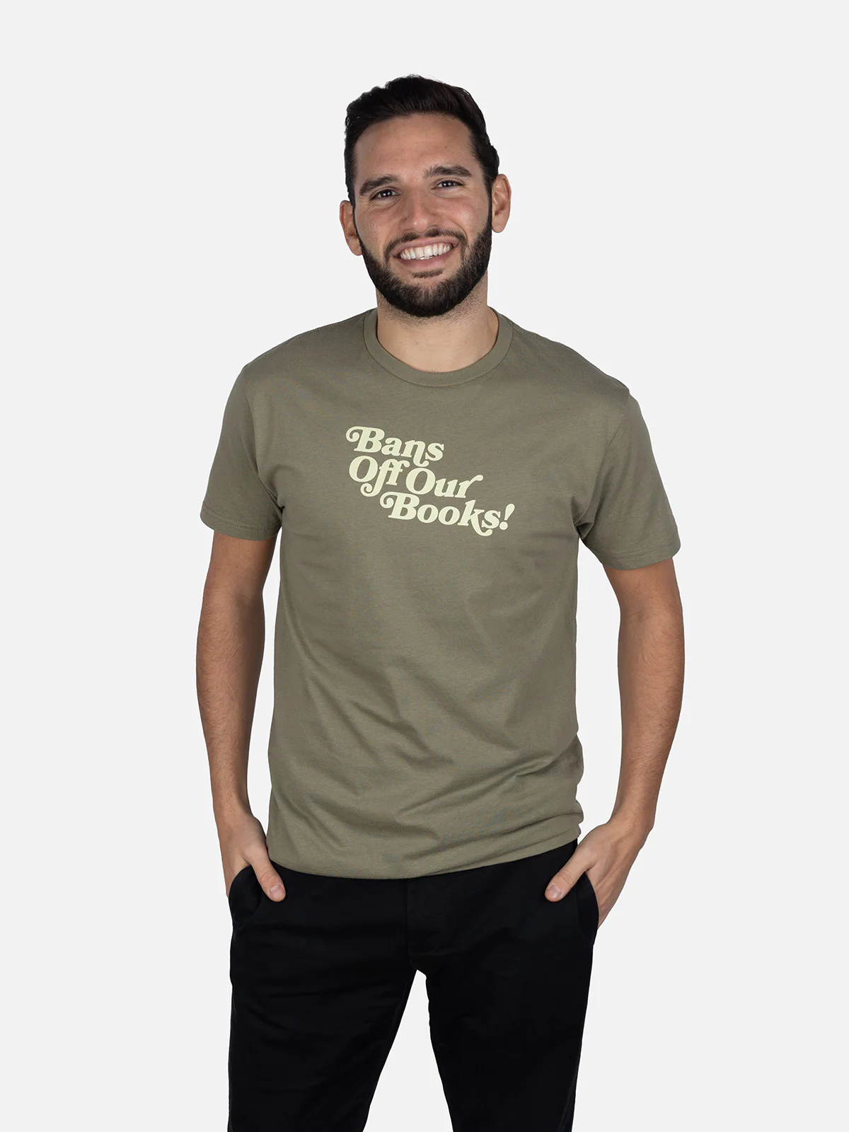 Bans Off Our Books Unisex T-Shirt (Green) - Image 2