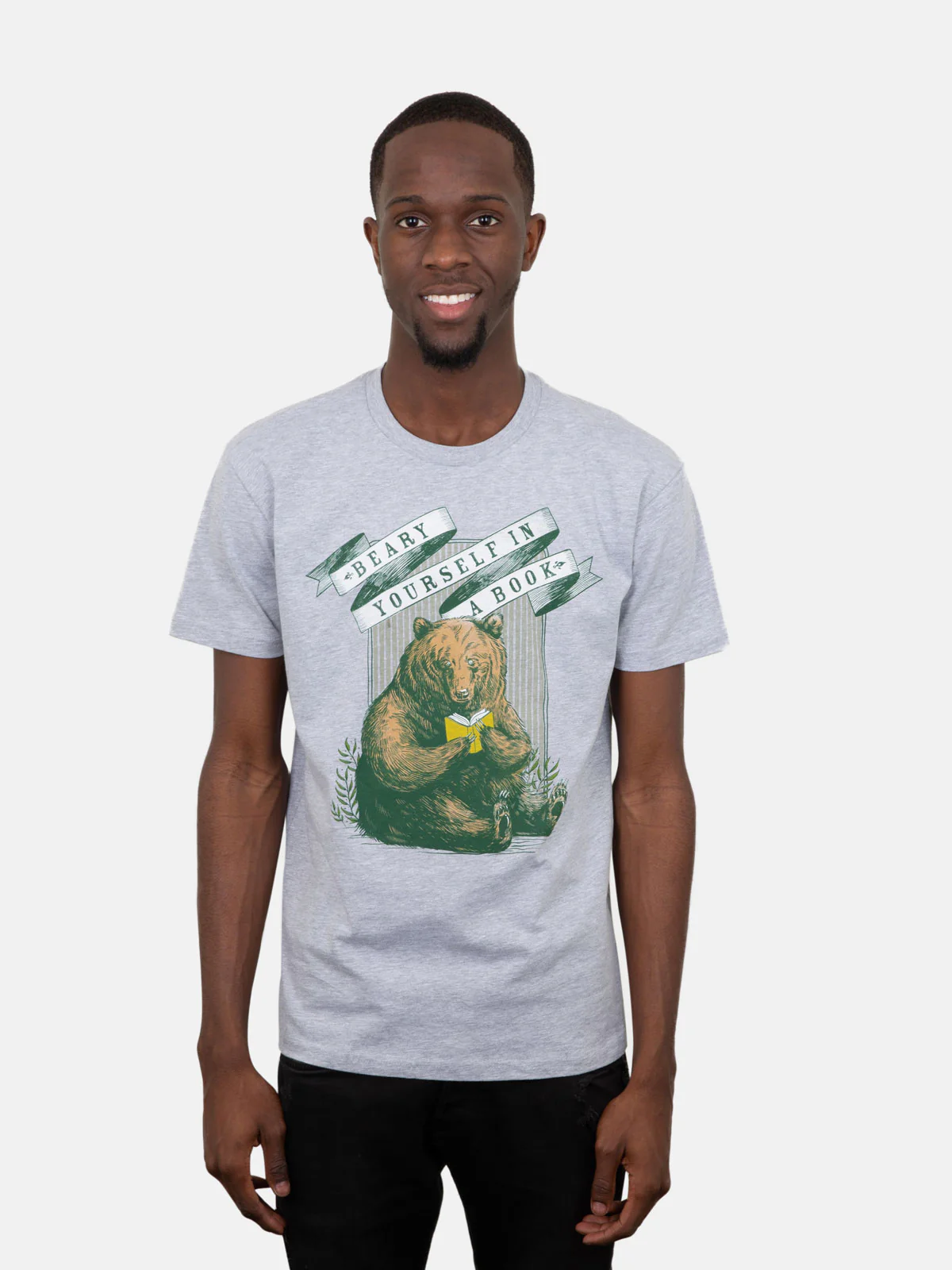 Beary Yourself in a Book Unisex T-Shirt - Image 2