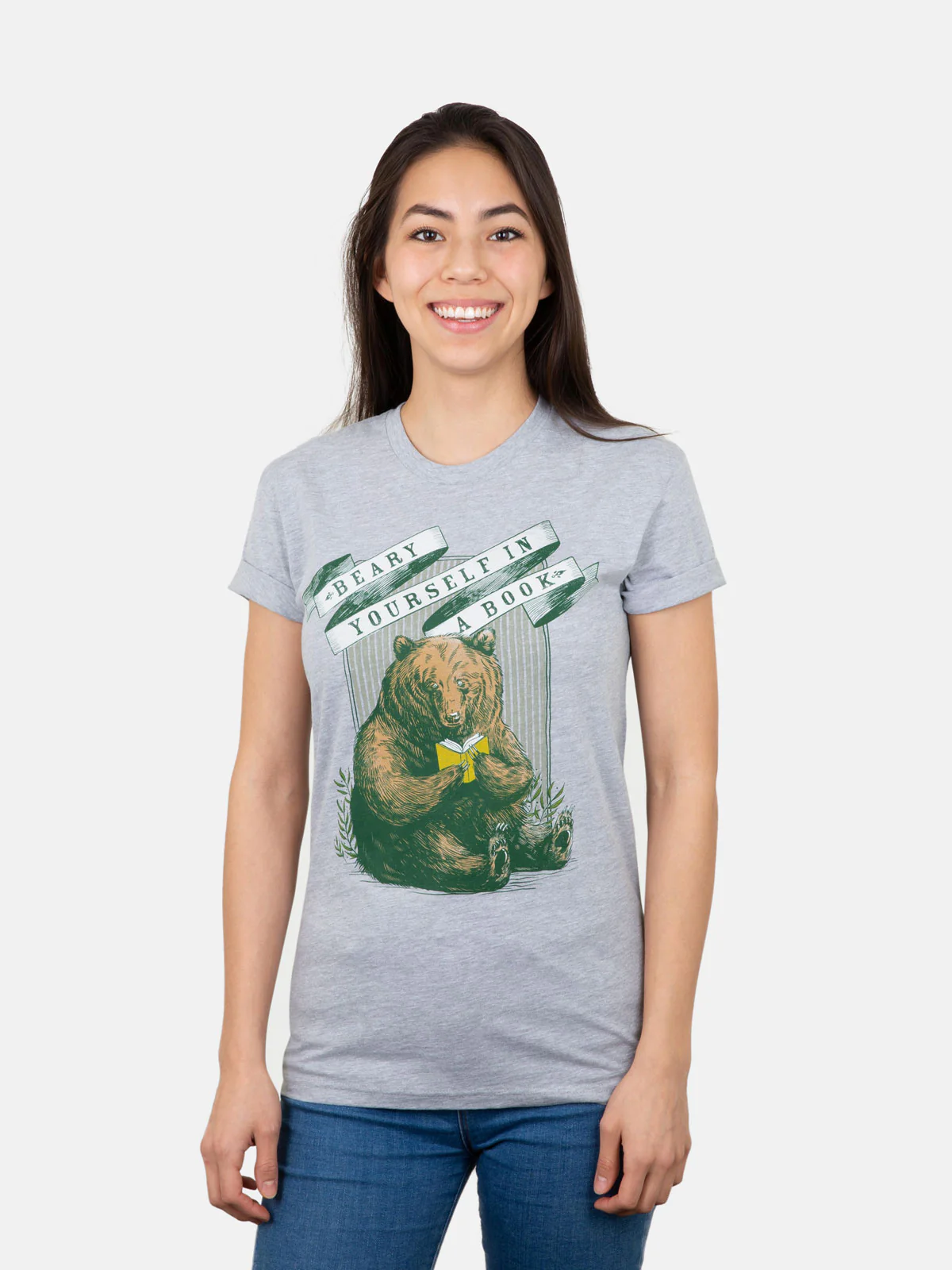 Beary Yourself in a Book Unisex T-Shirt - Image 3