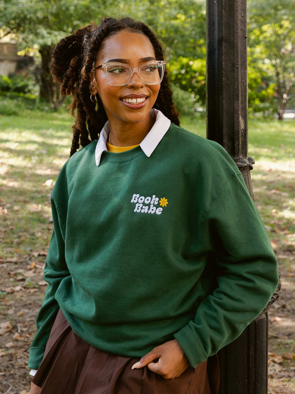 Book Babe Embroidered Unisex Sweatshirt (Print Shop) - Image 2