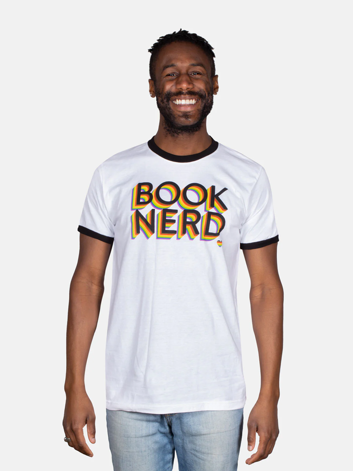Book Nerd Pride Unisex Ringer T-Shirt - Image 2