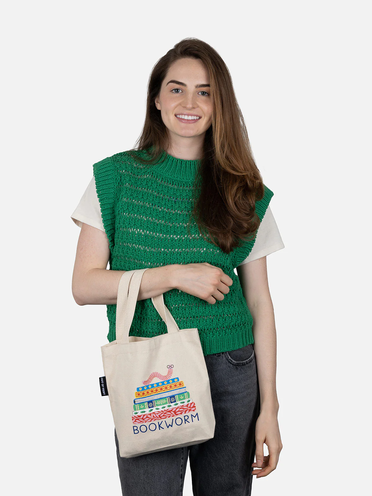 Bookworm mini tote bag - Image 3