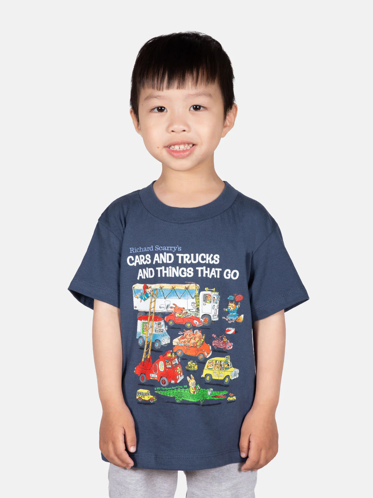 Richard Scarry - Cars and Trucks and Things That Go Kids' T-Shirt - Image 2