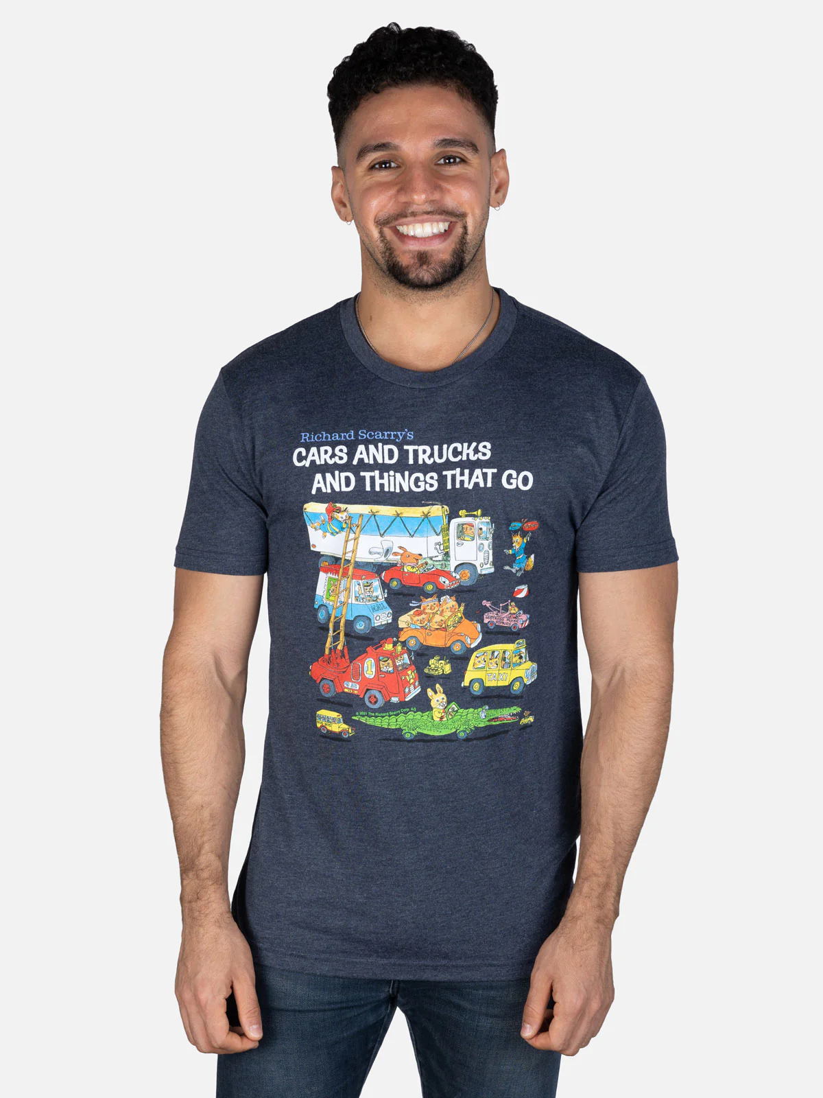 Richard Scarry - Cars and Trucks and Things That Go Unisex T-Shirt - Image 2