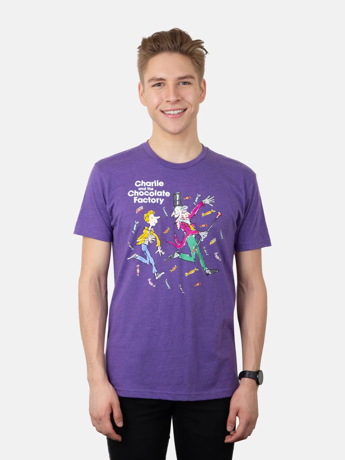 Charlie and the Chocolate Factory Unisex T-Shirt (Purple) - Image 2