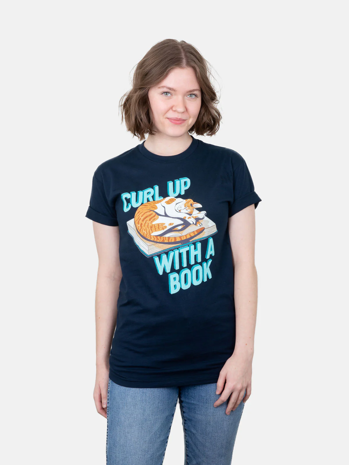Curl Up with a Book Unisex T-Shirt - Image 3