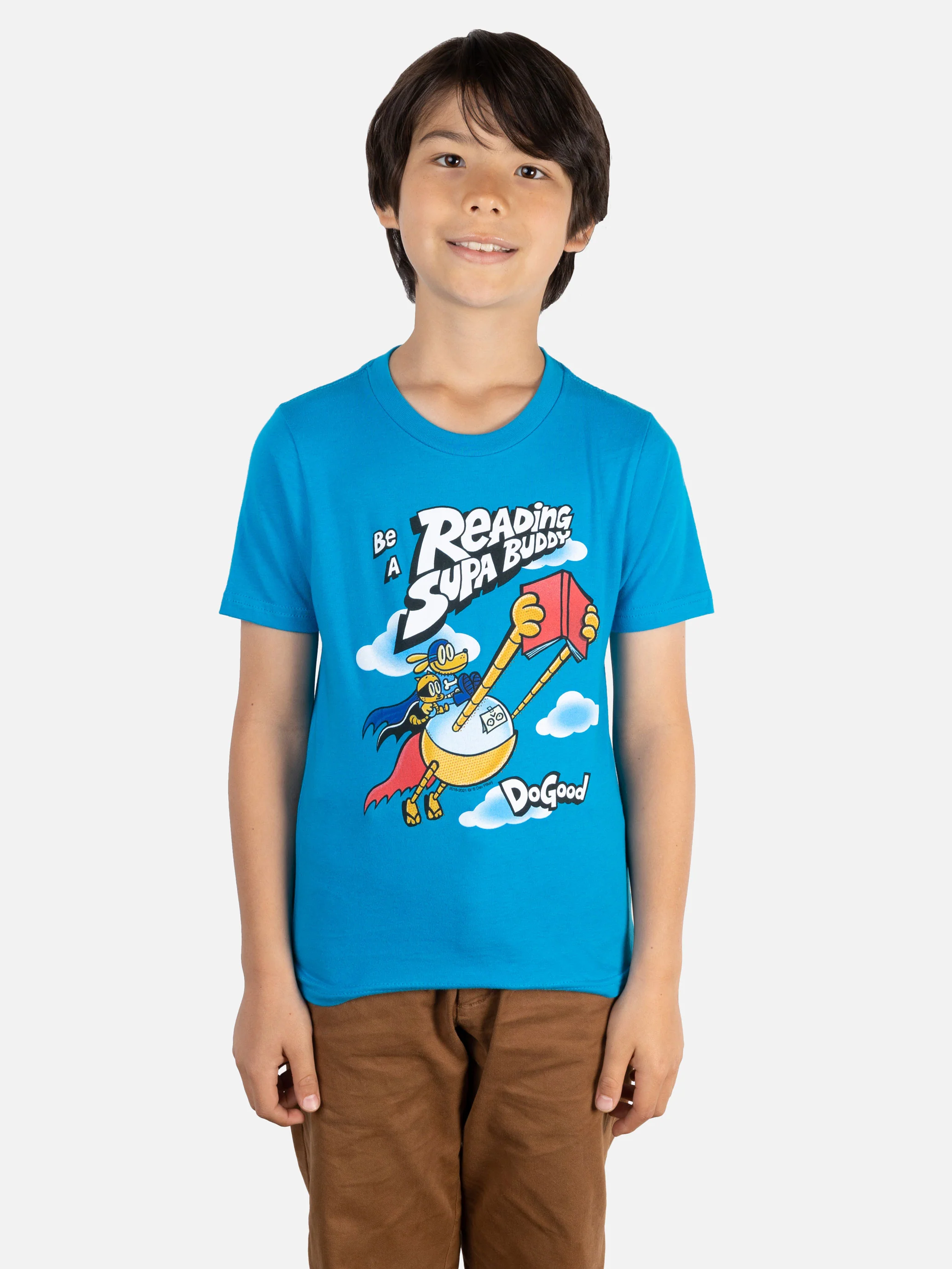 Dog Man: Be a Reading Supa Buddy Kids' T-Shirt - Image 3