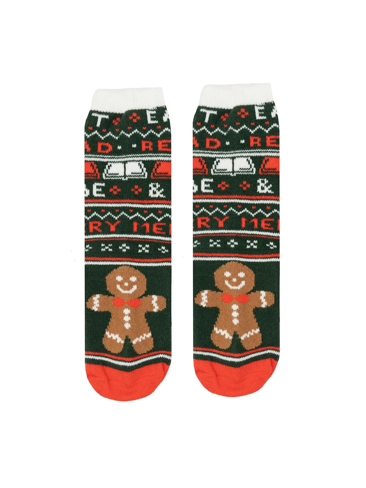 Eat, Read, & Be Merry cozy socks - Image 2