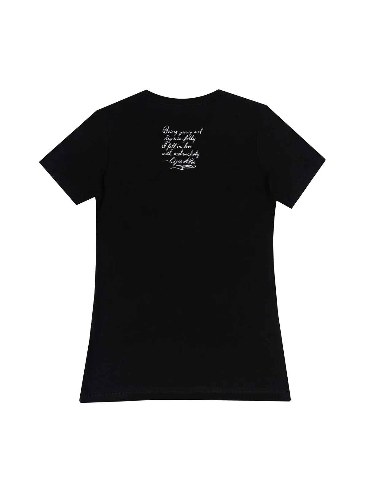 Edgar Allan Poe Melancholy Women's Crew T-Shirt - Image 4