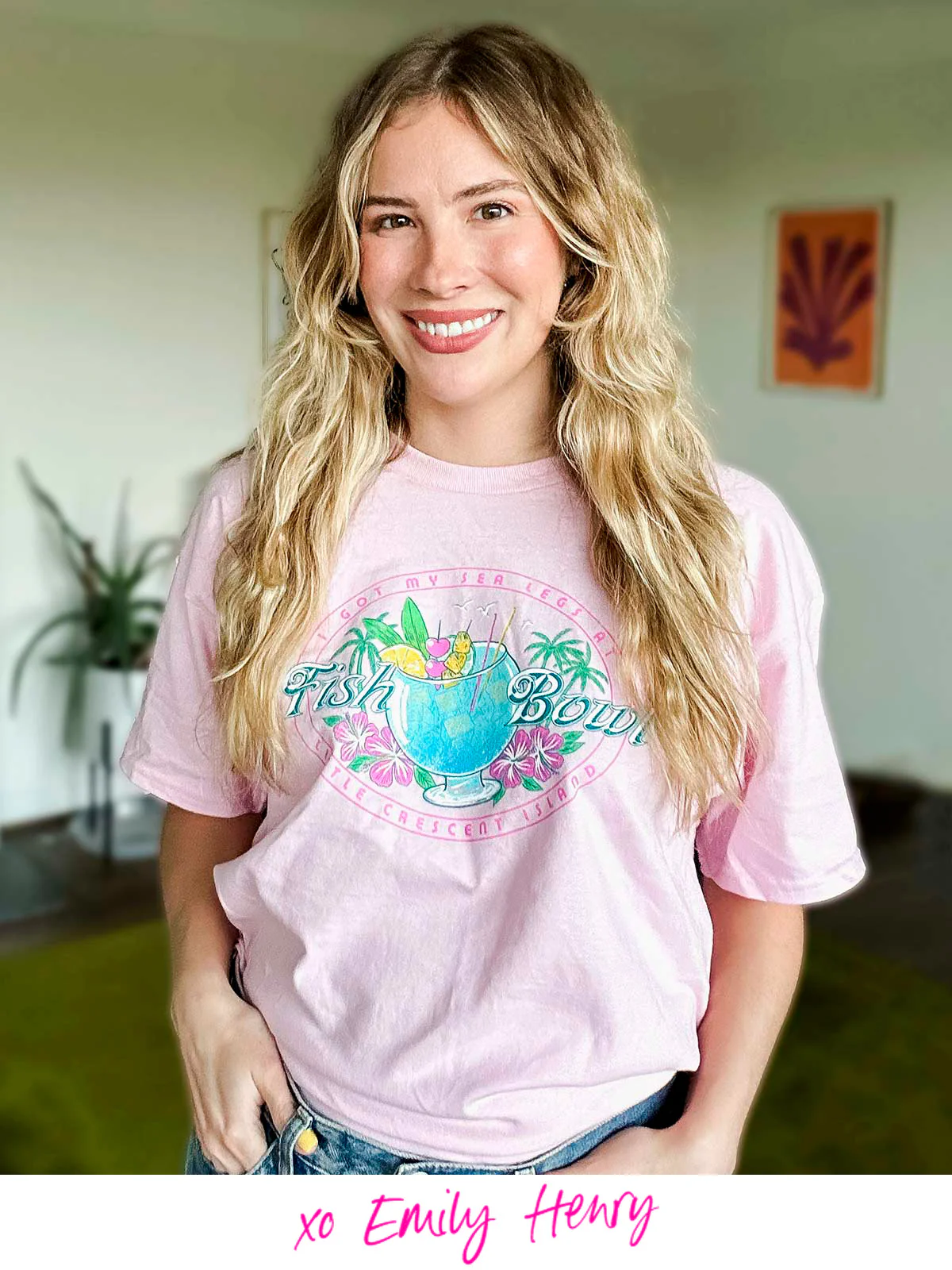 Emily Henry: Fish Bowl Unisex T-Shirt - Image 2