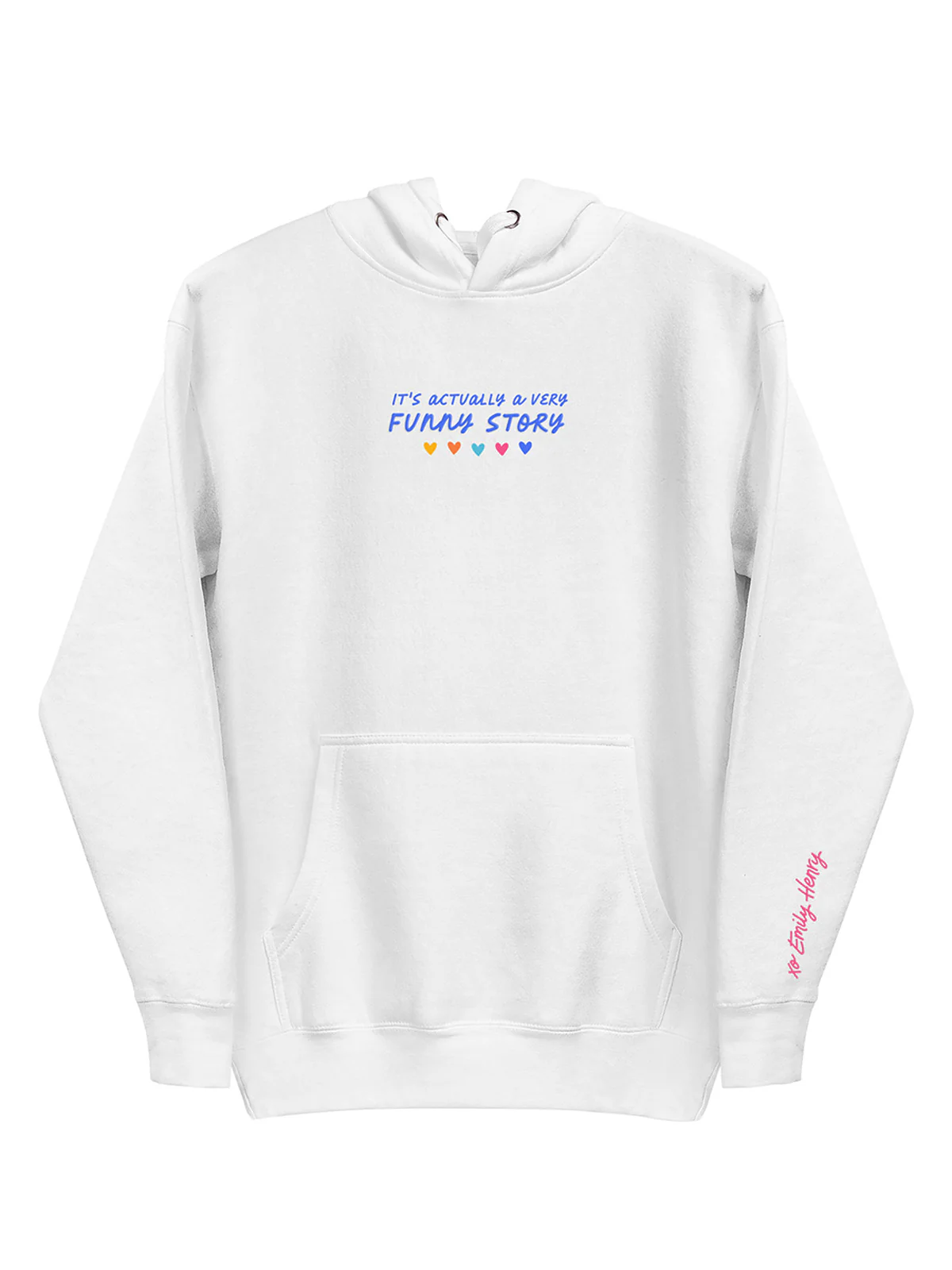 Emily Henry: Funny Story Embroidered Unisex Hoodie (Print Shop)