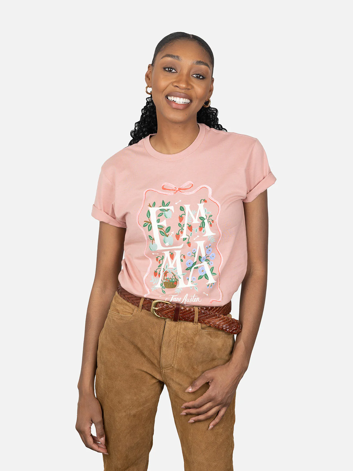 Emma (Puffin in Bloom) Unisex T-Shirt - Image 3