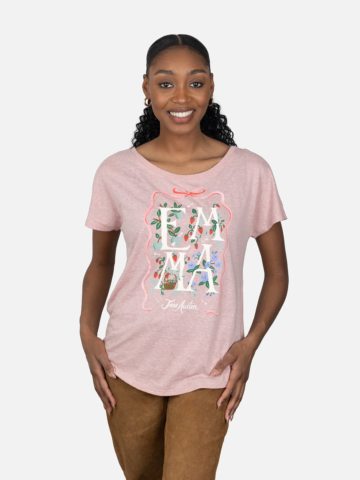 Emma (Puffin in Bloom) Women’s Relaxed Fit T-Shirt - Image 2