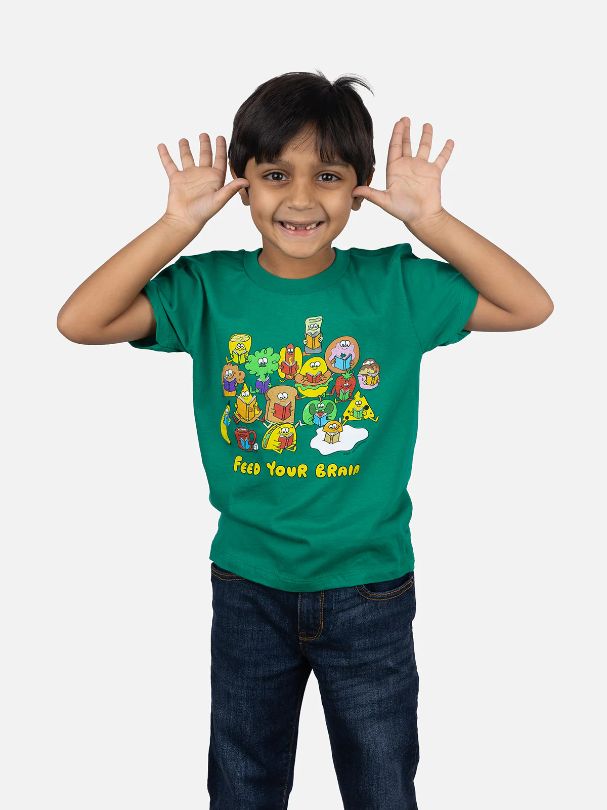Feed Your Brain Kids' T-Shirt - Image 2