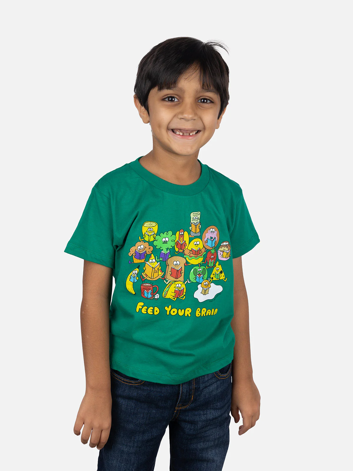 Feed Your Brain Kids' T-Shirt - Image 3
