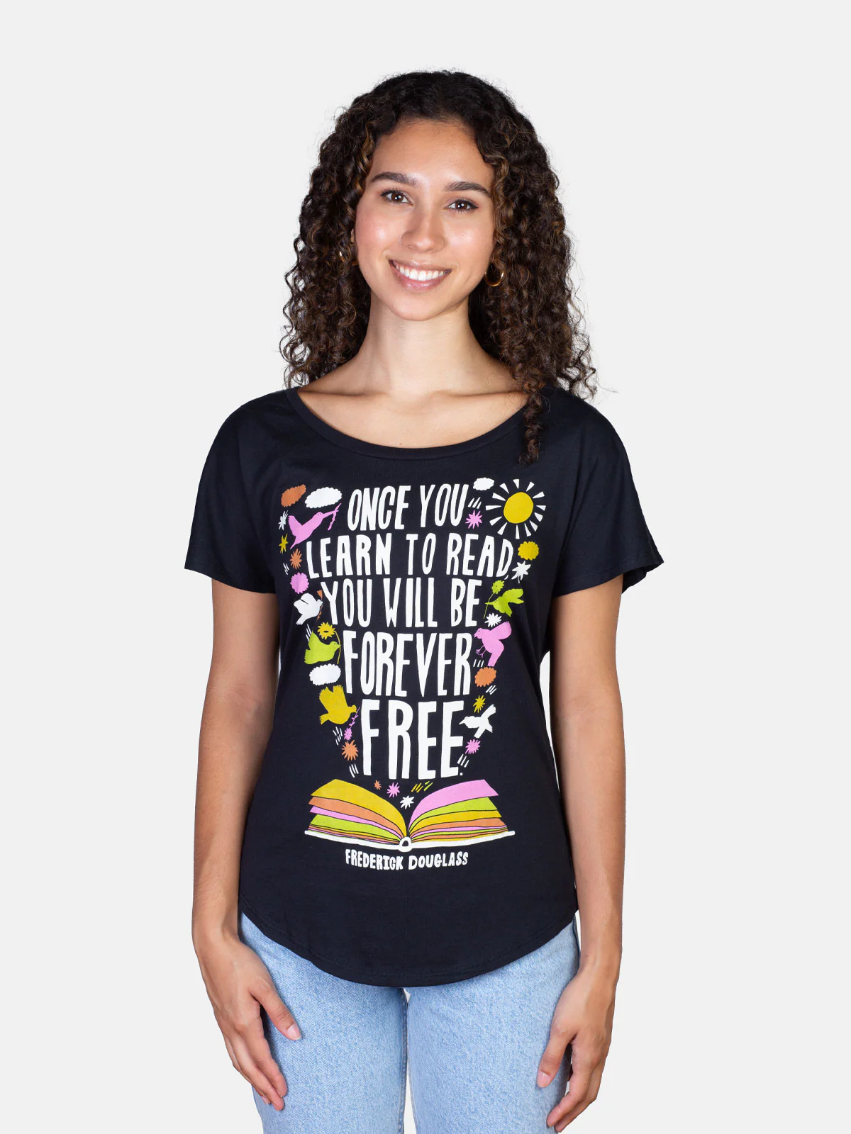 Frederick Douglass - Once You Learn to Read Women’s Relaxed Fit T-Shirt - Image 2