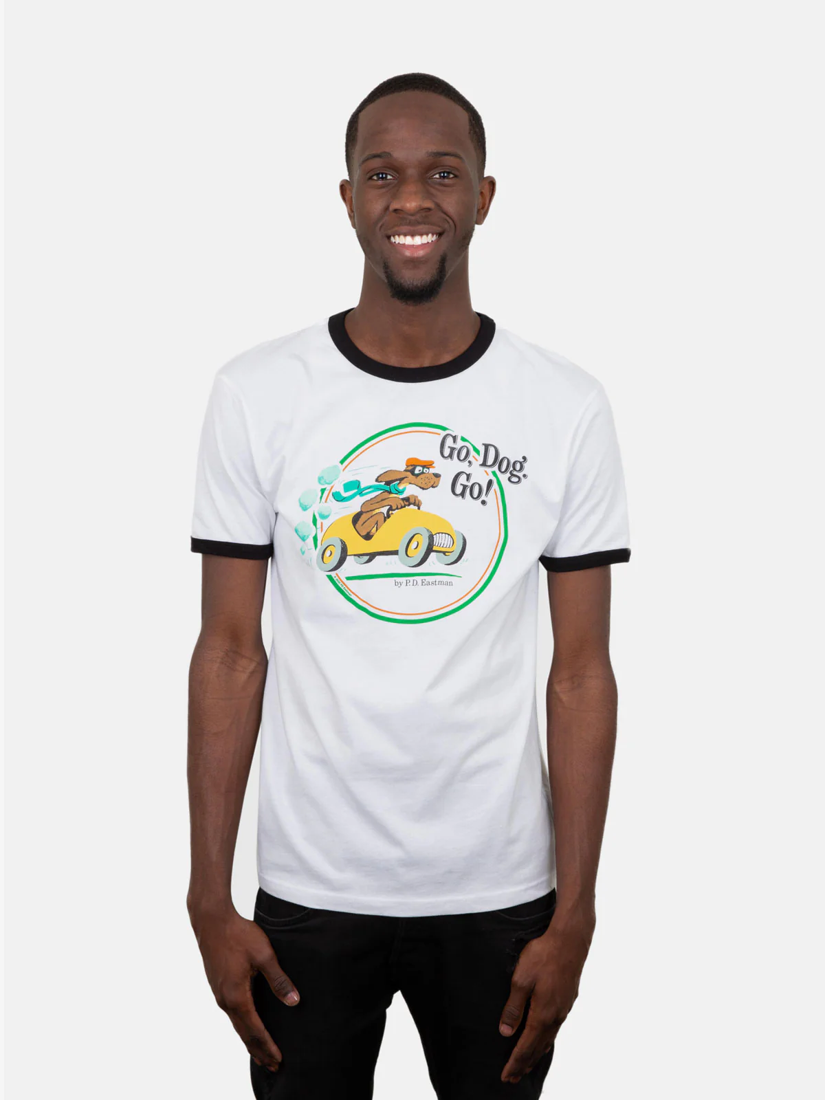 Go, Dog. Go! Unisex Ringer T-Shirt - Image 2