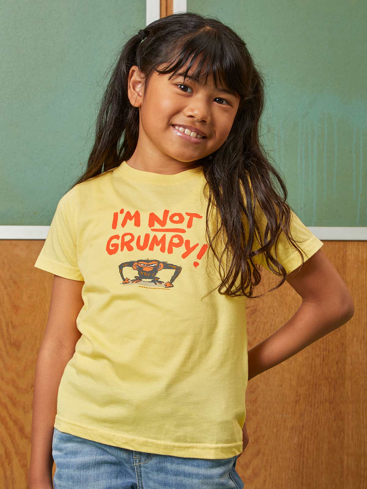 Grumpy Monkey Kids' T-Shirt - Image 2