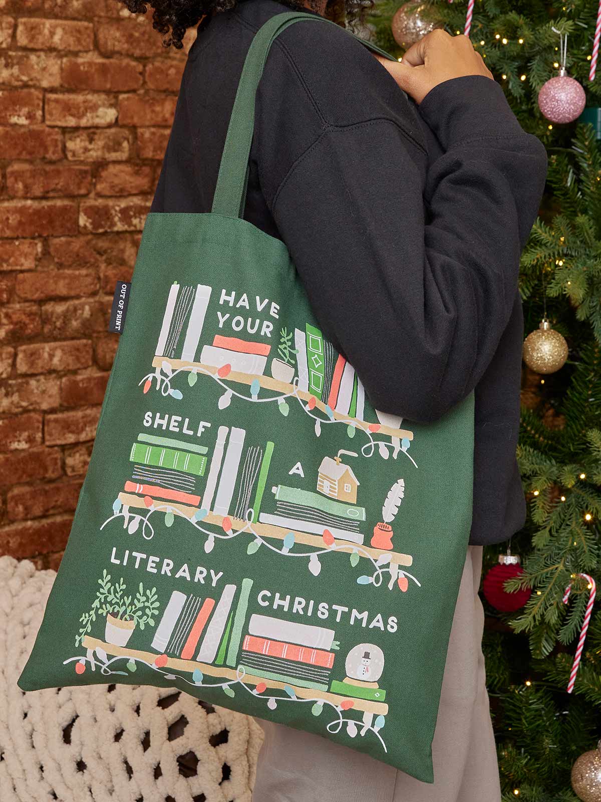 Have Your Shelf a Literary Christmas tote bag - Image 2