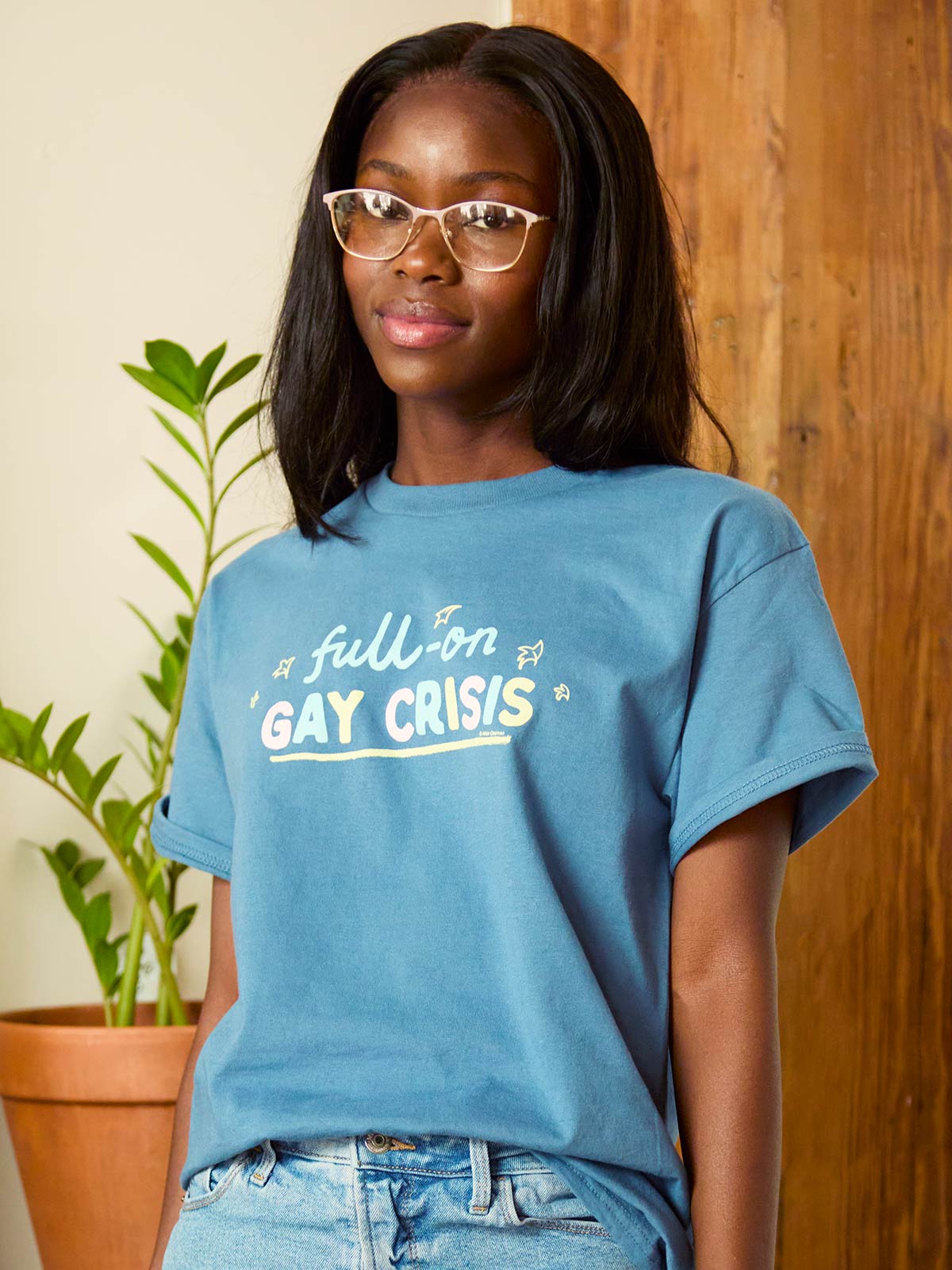 Heartstopper: Full-On Gay Crisis Unisex T-Shirt - Image 2