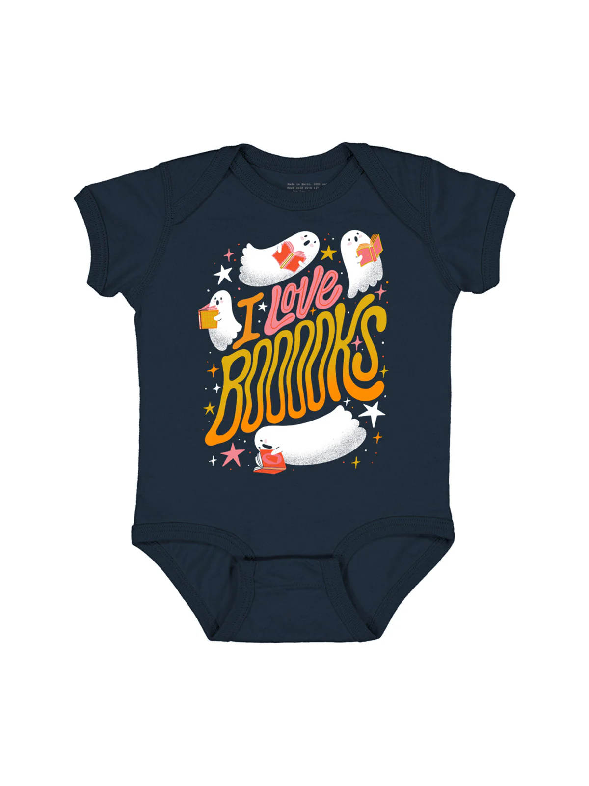 I Love Booooks baby bodysuit