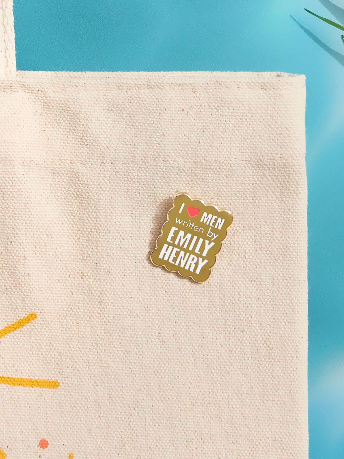 I Love Men Written by Emily Henry enamel pin - Image 2