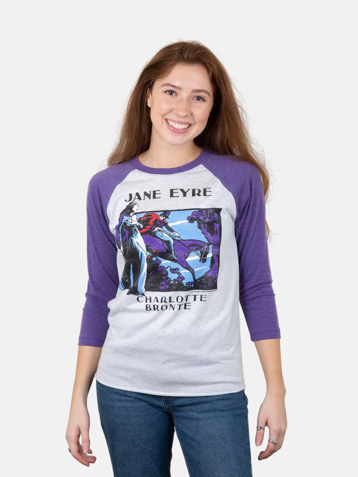 Jane Eyre Unisex 3/4-Sleeve Raglan - Image 2