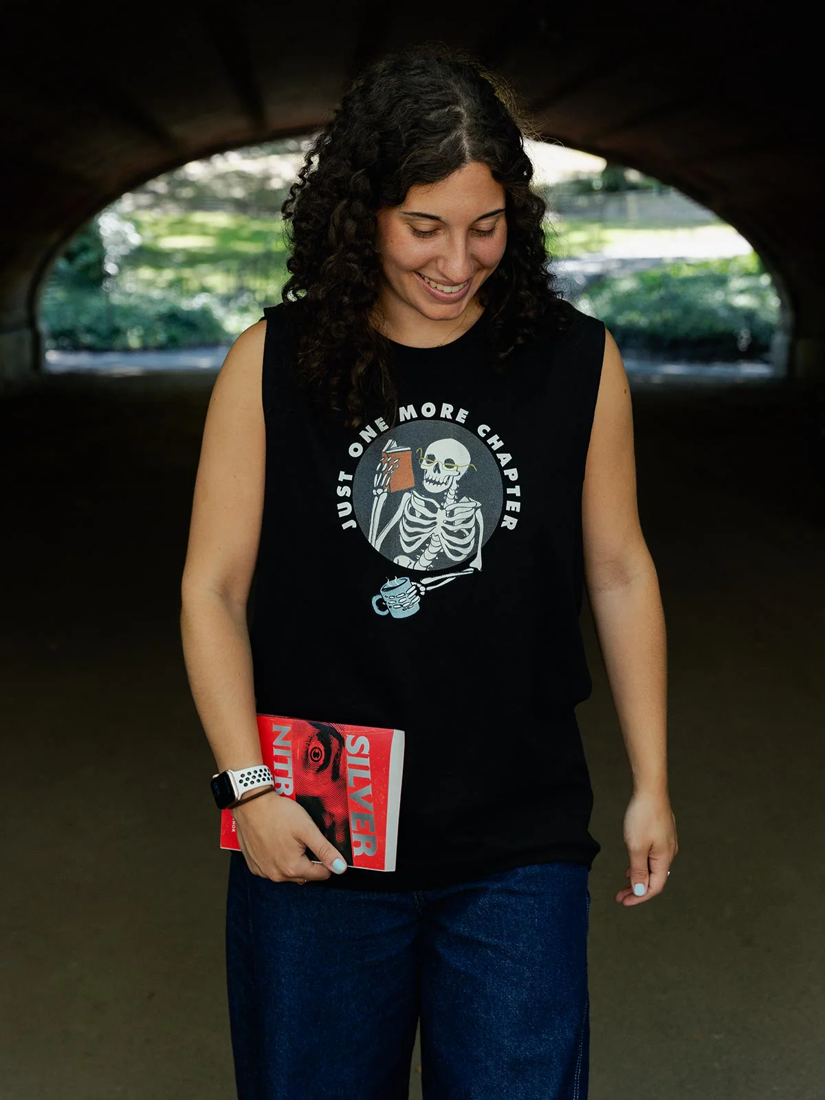 Just One More Chapter Unisex Tank Top (Print Shop) - Image 2