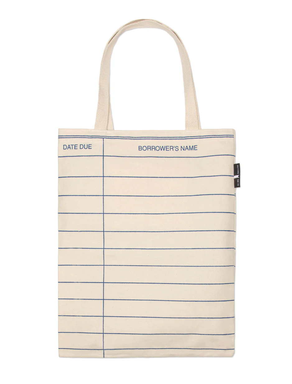 Library Card: Natural tote bag - Image 2