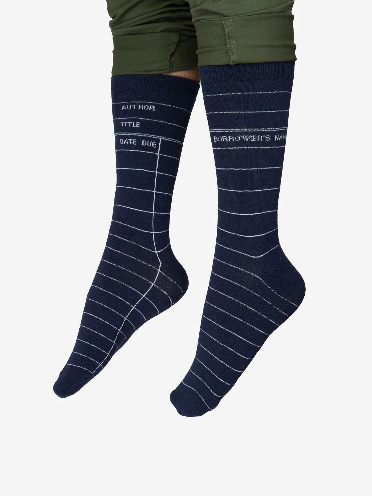 Library Card: Navy socks - Image 2
