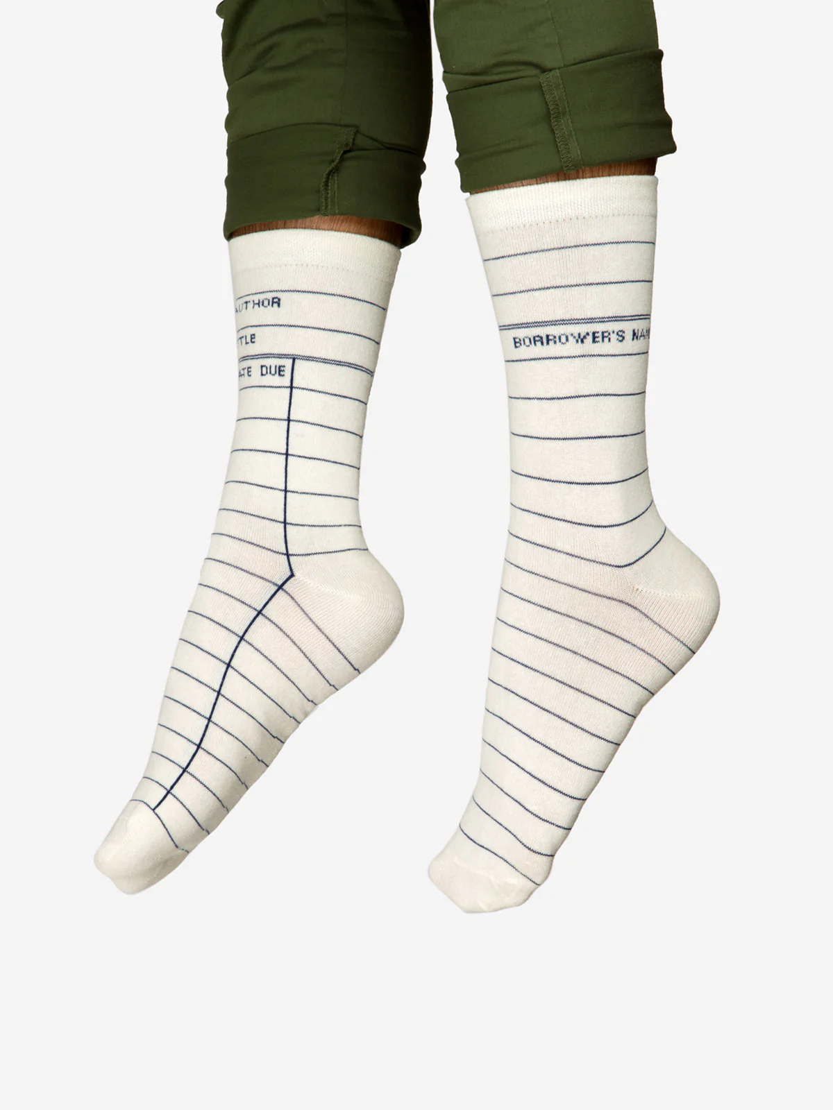 Library Card: White socks - Image 2