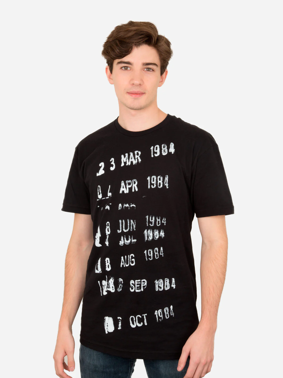Library Stamp Unisex Black T-Shirt - Image 2