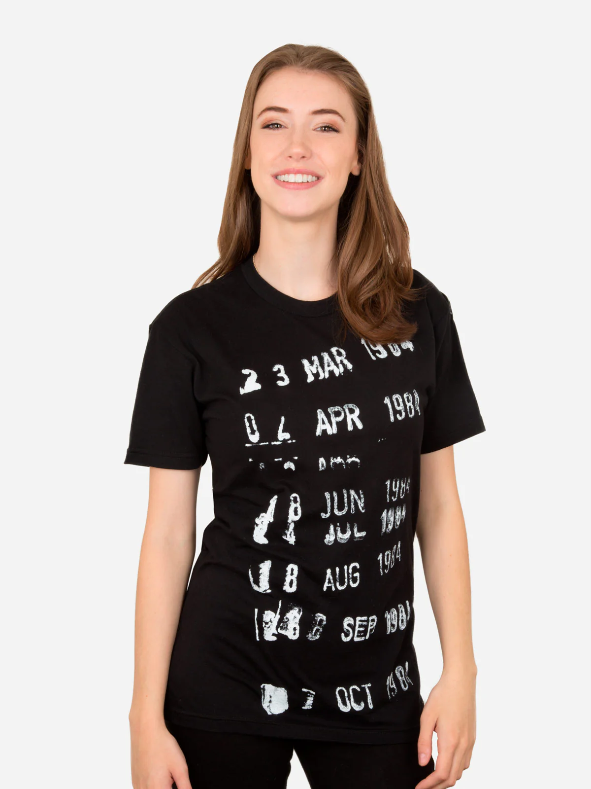 Library Stamp Unisex Black T-Shirt - Image 3