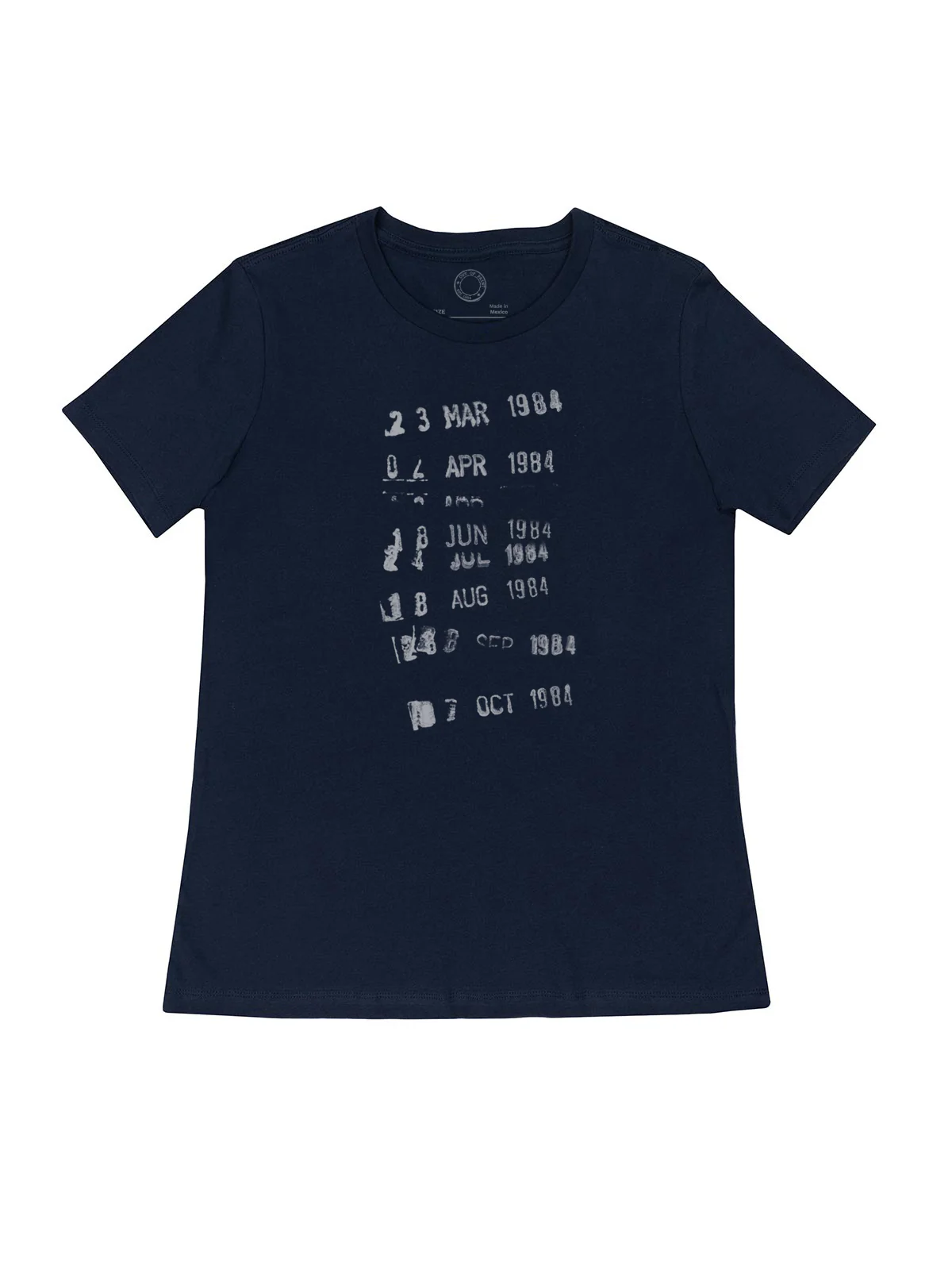 Library Stamp – Women's Crew T-Shirt (Print Shop) - Image 3