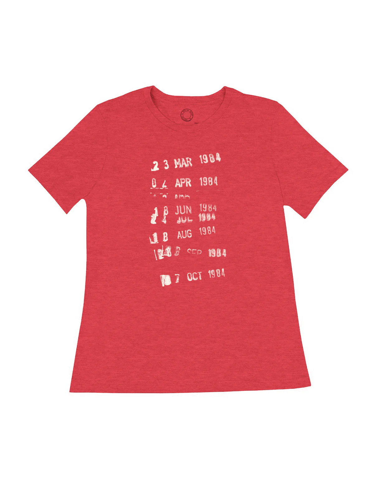 Library Stamp – Women's Crew T-Shirt (Print Shop) - Image 4