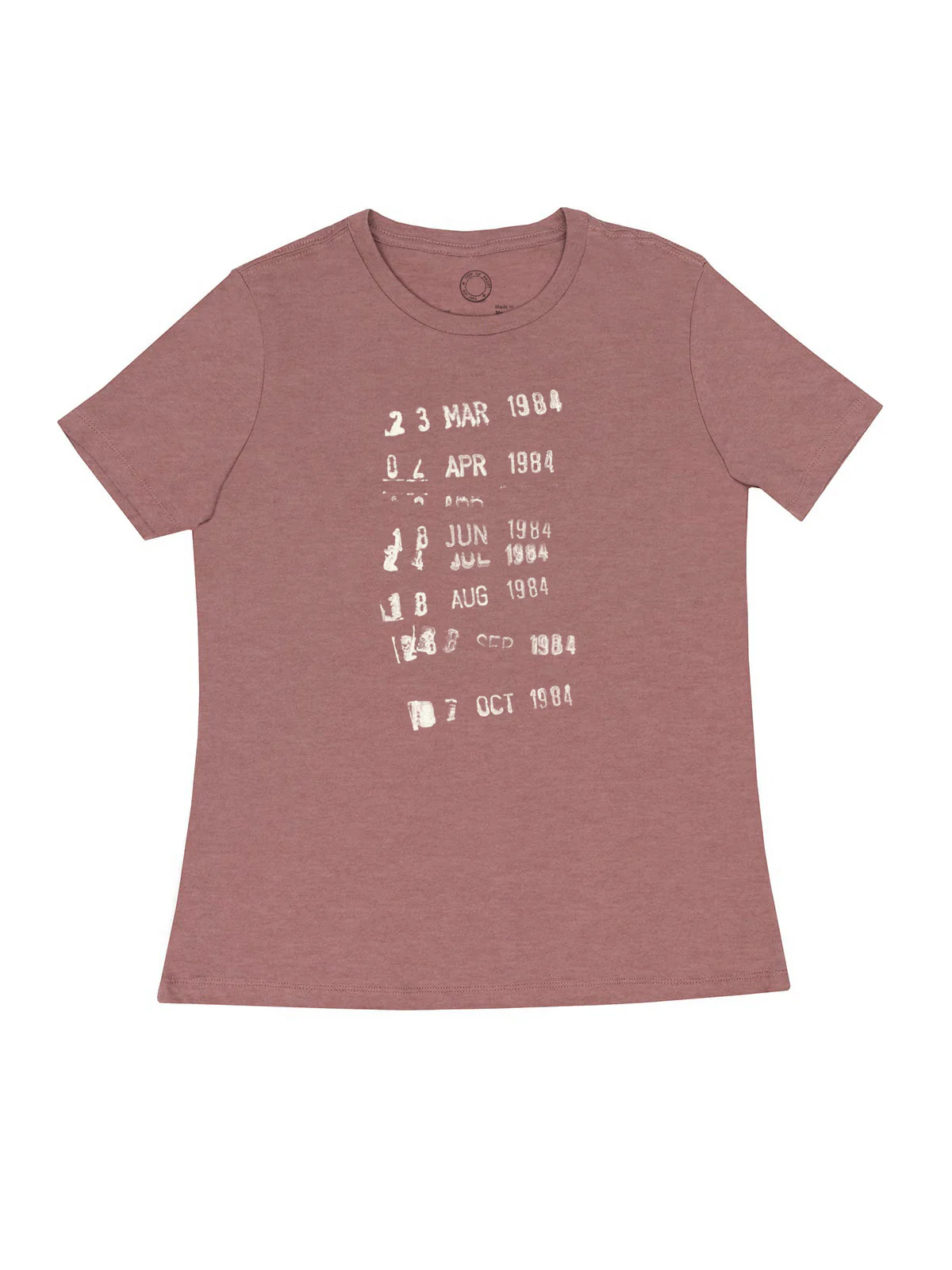 Library Stamp – Women's Crew T-Shirt (Print Shop) - Image 5