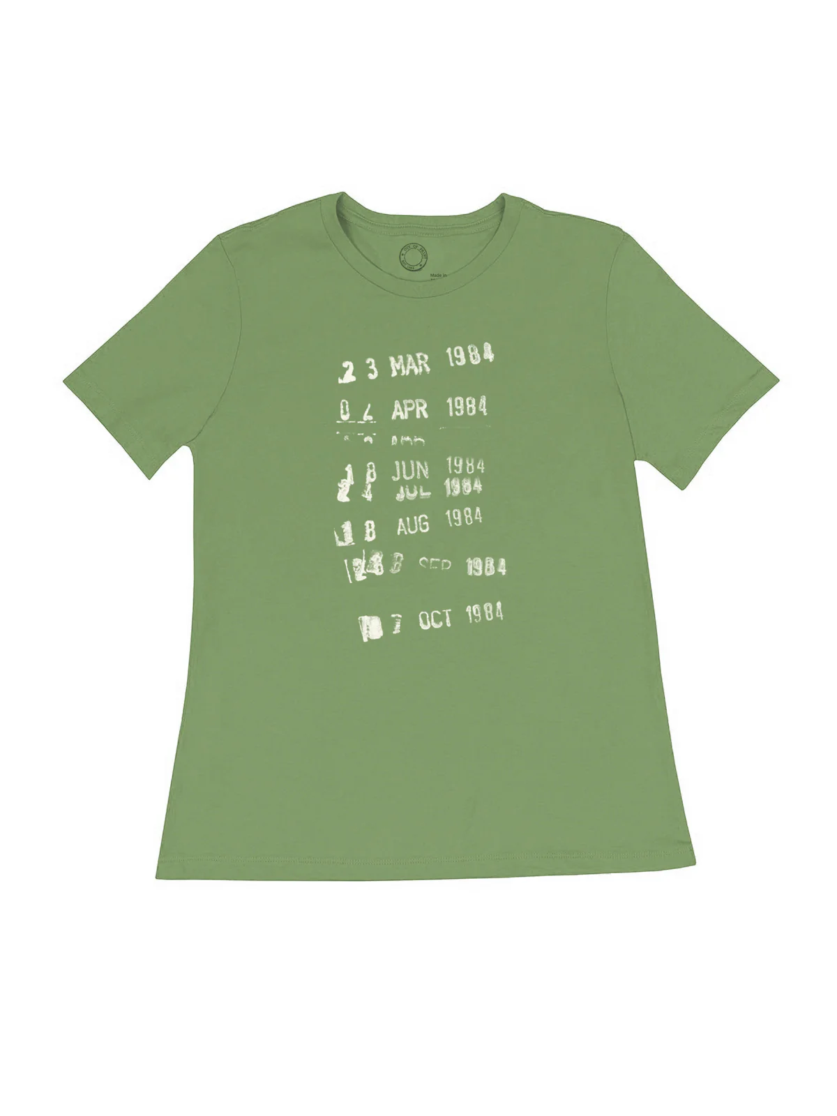 Library Stamp – Women's Crew T-Shirt (Print Shop) - Image 6