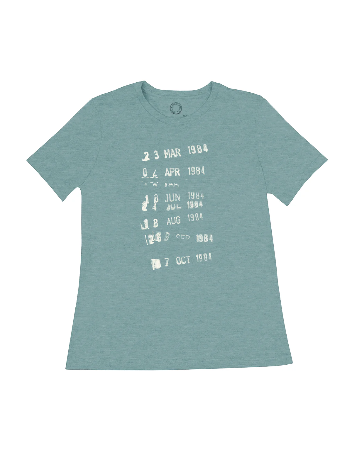 Library Stamp – Women's Crew T-Shirt (Print Shop) - Image 7