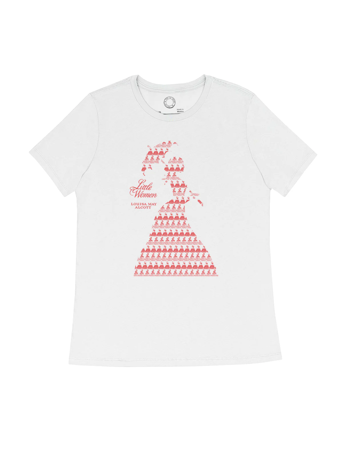 Little Women Pattern – Women's Crew T-Shirt (Print Shop) - Image 3