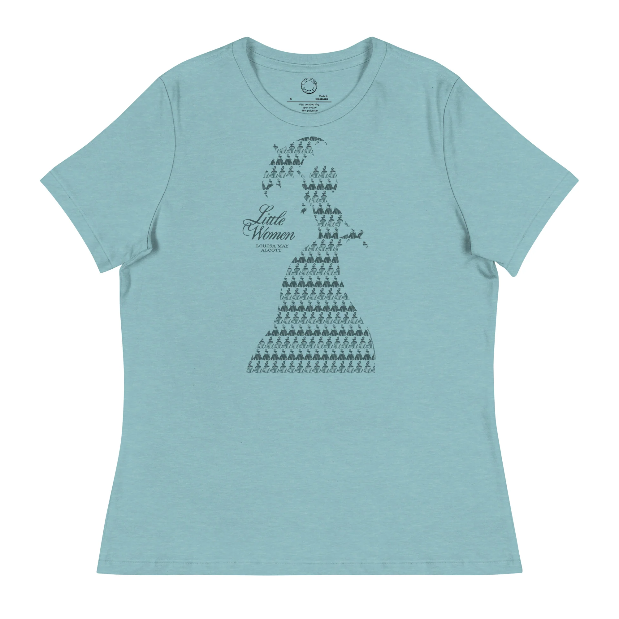 Little Women Pattern – Women's Crew T-Shirt (Print Shop) - Image 4