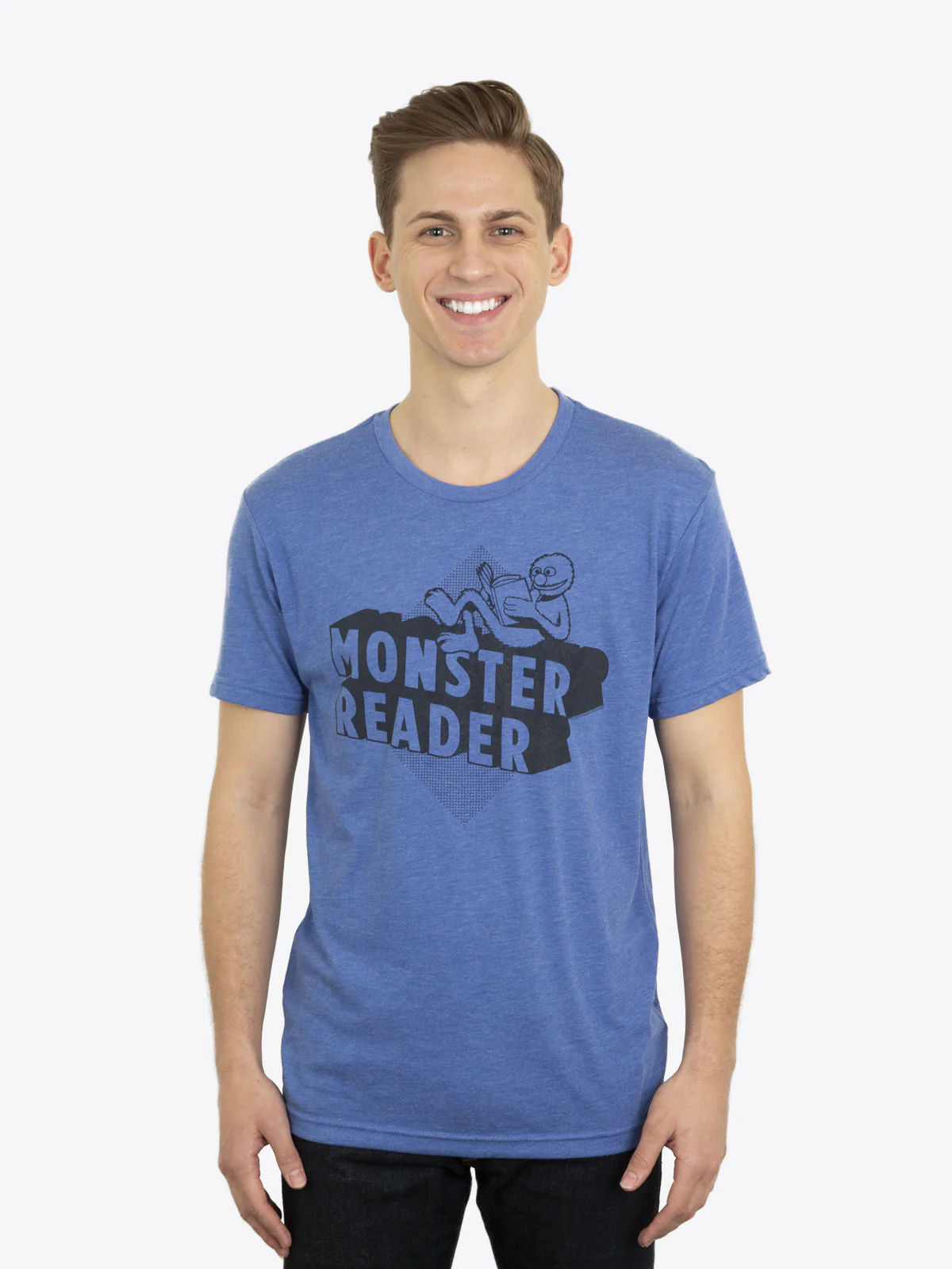 Sesame Street Grover - Monster Reader Unisex T-Shirt - Image 2