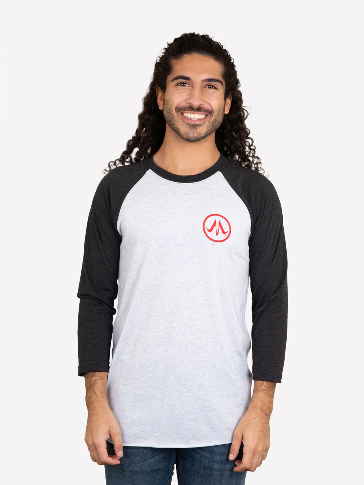 Haruki Murakami Logo Unisex 3/4-Sleeve Raglan - Image 3