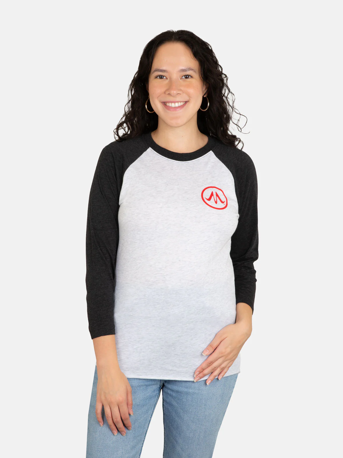Haruki Murakami Logo Unisex 3/4-Sleeve Raglan - Image 5