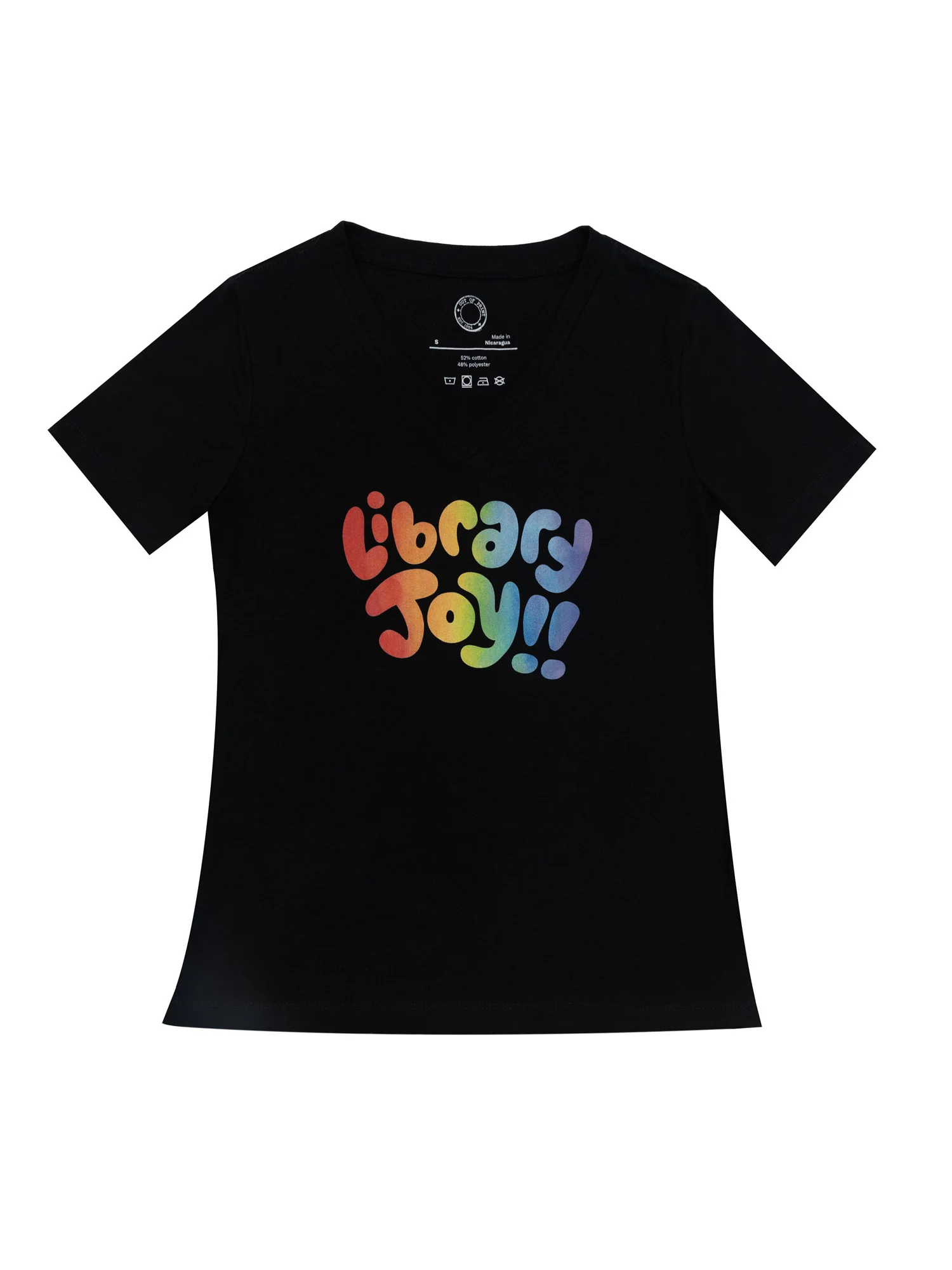 Mychal Threets: Library Joy Women's V-Neck T-Shirt (Print Shop) - Image 4