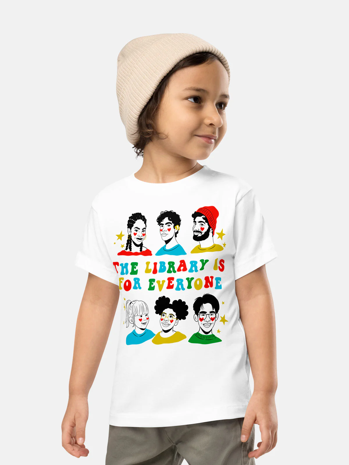 Mychal Threets: The Library is for Everyone Kids' T-Shirt (Print Shop) - Image 3